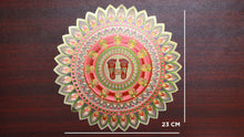 Load image into Gallery viewer, Golden Padam Kolam Floor Sticker - Pack of 1
