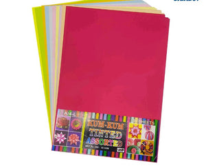 A4 KUM KUM Tinted Paper 100 Sheets Pack