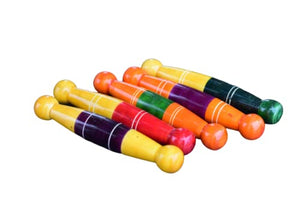 Multi Color WOODEN TEETHER STICK - 1pcs