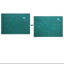 Load image into Gallery viewer, A4 Cutting Mat- Double Sided Flexible Cutting Mat, (30 x 22cm) with Marked Pattern and Grids (Green)
