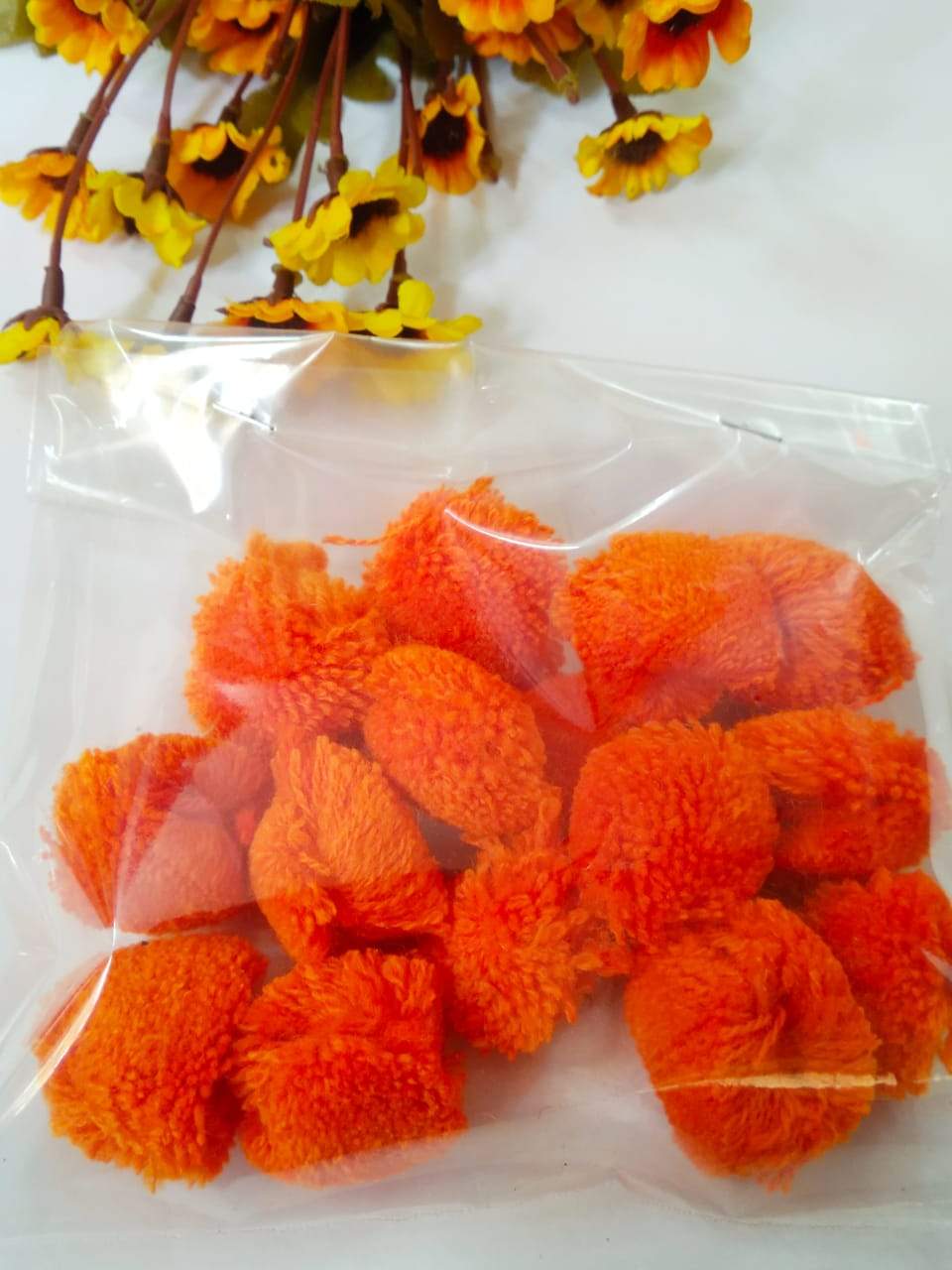 Pompom Big Size- Orange Pom