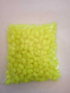 Tube Beads For Craft Work Florescent Green
