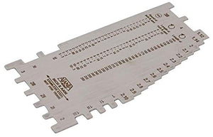 Ajanta Stainless Steel Handy Bangle Sizer/Gauge/Bracelet Sizer/Gauge in Inches/Metric/Aani For Measuring Bangle size or Thickness