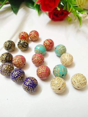 Embroidery/dress Designs/meena Beads- Type 6 (Round) Pearl Rakhi Beads