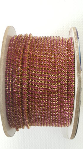 Rani Pink Stone Chain - Small- 2Meter