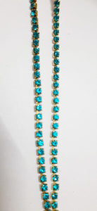 Light Blue  Stone Chain - Big - 2Meters