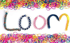 Rainbow Color DIY Loom Band Kit (Butterfly Shape)