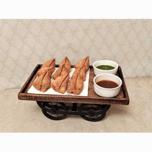 Load image into Gallery viewer, Wooden Moving Snack Serving Platter

