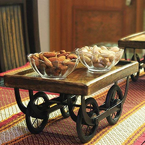 Wooden Moving Snack Serving Platter