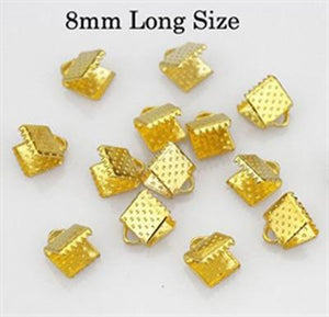 Crimp / Gold - 20 Piece of Crimp Ends/ Big Size