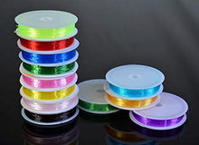 Load image into Gallery viewer, Rolls/lot 0.8MM,1.0MM Korea Colours Crystal Tec Stretch Elastic Beading Cord String Thread DIY Jewelry Making Cord Elastic Wire/ Cystal Tec Korea 0.7mm
