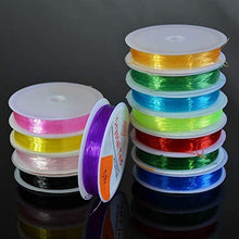 Load image into Gallery viewer, Rolls/lot 0.8MM,1.0MM Korea Colours Crystal Tec Stretch Elastic Beading Cord String Thread DIY Jewelry Making Cord Elastic Wire/ Cystal Tec Korea 0.7mm
