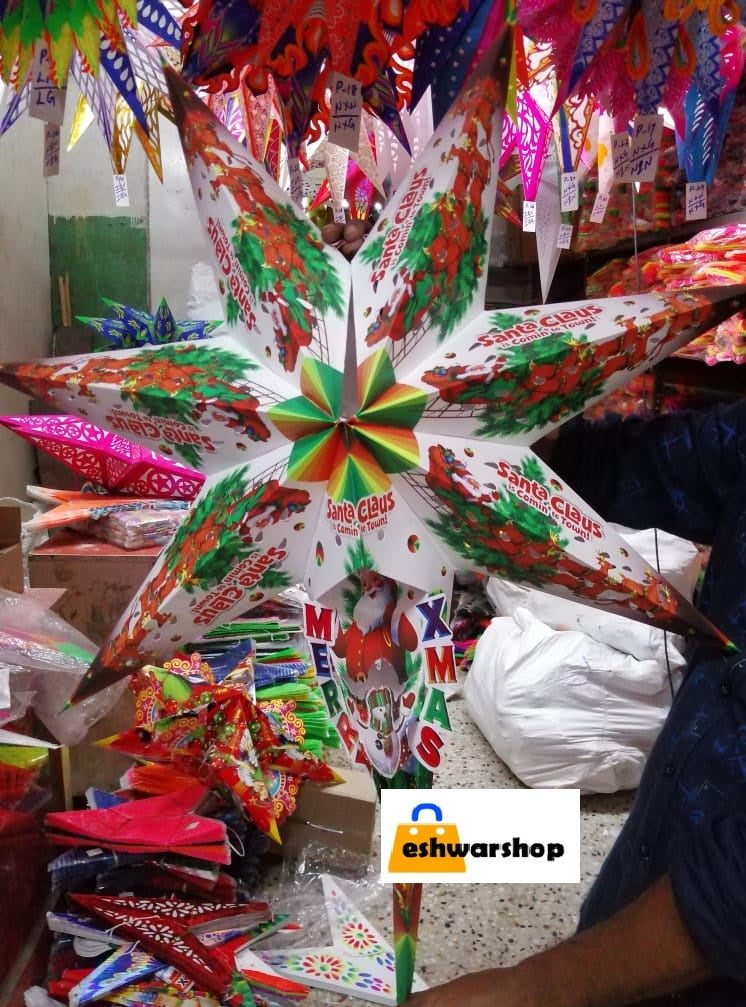 Star Lantern Lampshade for All Party & Festival/Hanging Christmas Xmas Day Decoration Birthday/Party Home/Diwali