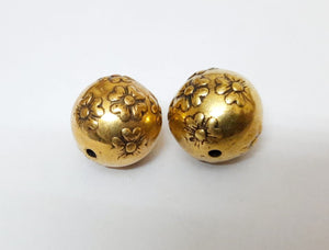 Antique Gold Beads CCB 40