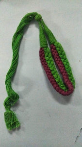 Necklace Dori L Green+Color Green & Maroon (Tassels)