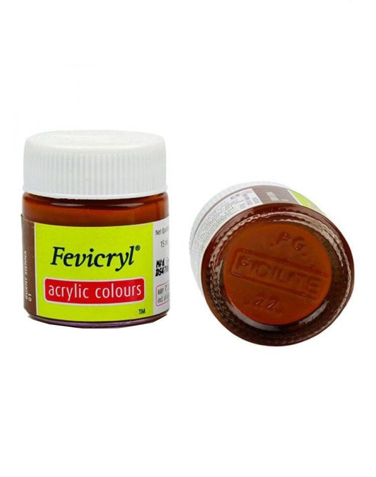 Fevicryl Acrylic Colors- Burnt Sienna Fabric Glue & Adhesives