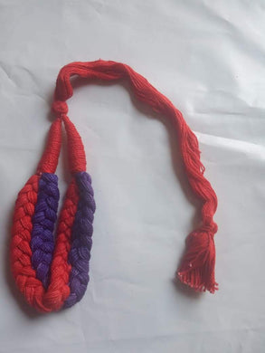 Dori Red+ Colors Red & D Blue Necklace (Tassels)