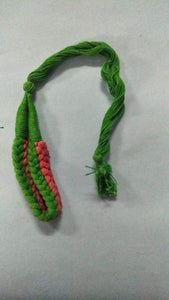 Necklace Dori L Green+Color Green & Orange (Tassels)