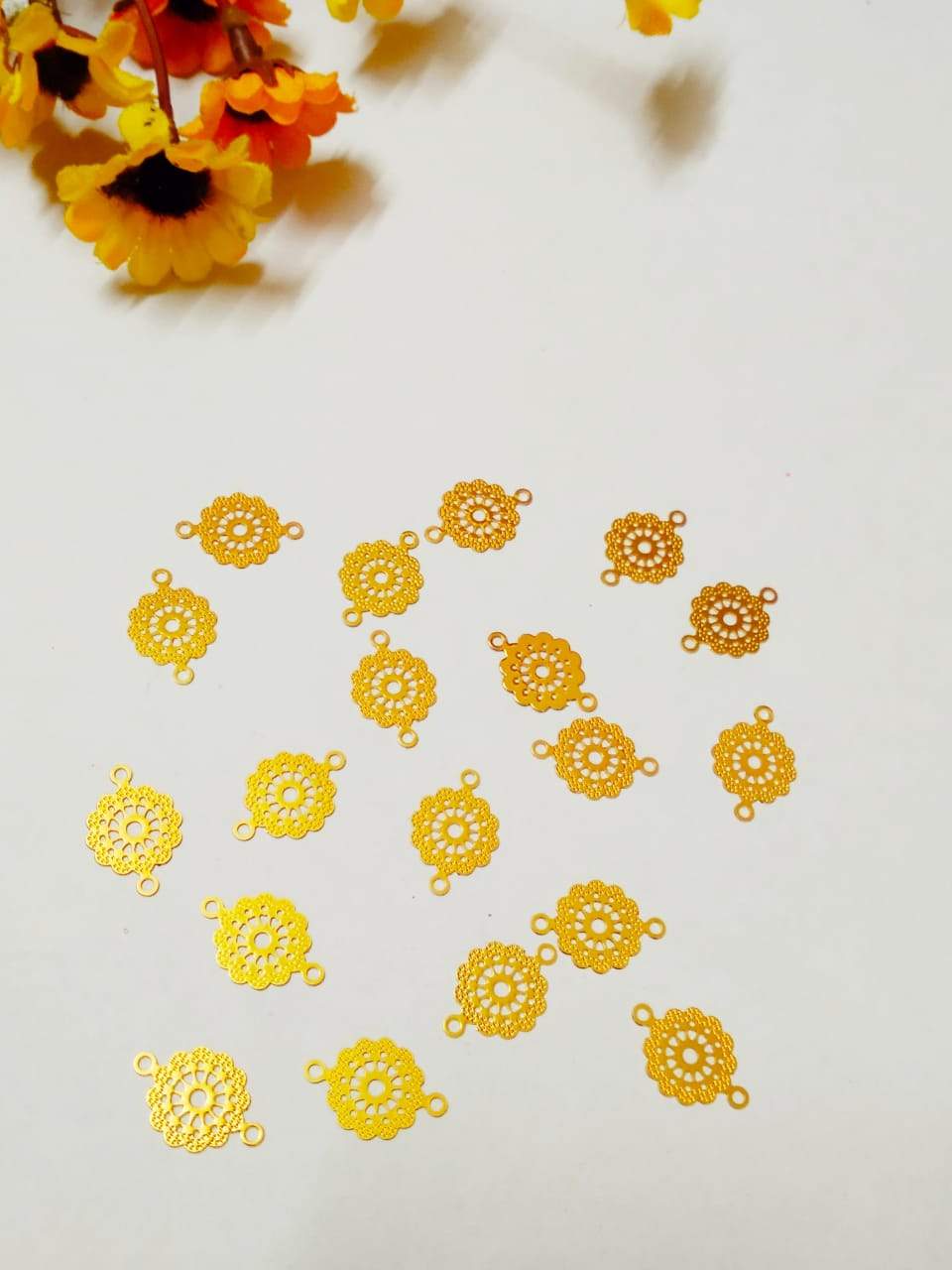 Embroidery/dress Designs/meena Beads/brass Metal Rakhi Plate- Type 17 Beads