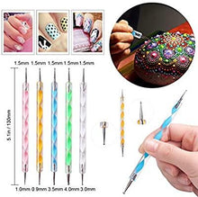 Load image into Gallery viewer, Mandala Art Material/5Nail Dotting Marbleizing Tool Pen For Nail Decoration Stamping/ Aari Work
