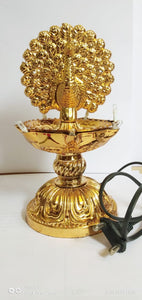 Premium 1 Layer Electric Gold LED Bulb Lights Diya|Deep|Deepak for Pooja|Puja|Mandir| Diwali Festival Decoration