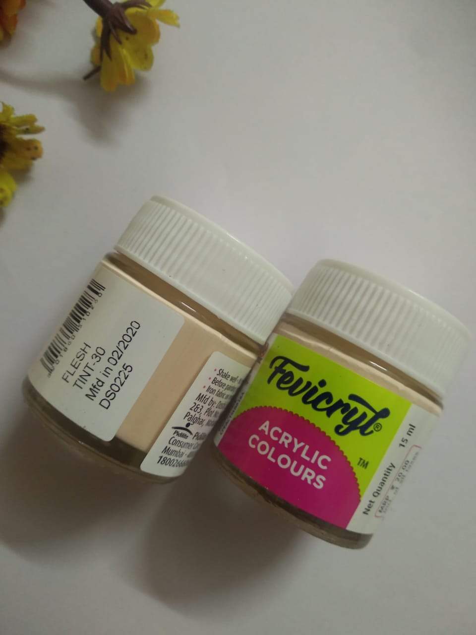 Fevicryl Acrylic Colors- Flesh Tint Fabric Glue & Adhesives