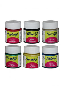 Fevicryl - Pearl Colors (6 Shades) Fabric Glue & Adhesives