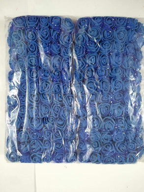 Foam Flower Dark Blue-Artificial Mini Flowers For Jewellery Making Craft Decoration Necklace Link