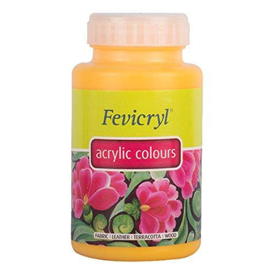 Fevicryl Acrylic Colors - Golden Yellow 500Ml Fabric Glue & Adhesives