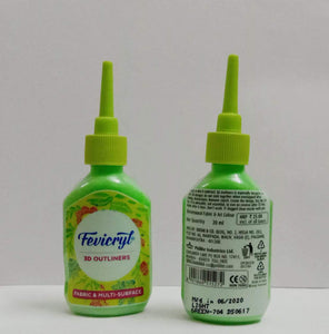 Fevicryl 3D Outliners -Green Fabric Glue & Adhesives