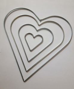 Heart Shape Ring craftwork/Metal Rings for Dream Catchers/Steel Ring for Crafts - Set Of different Shape
