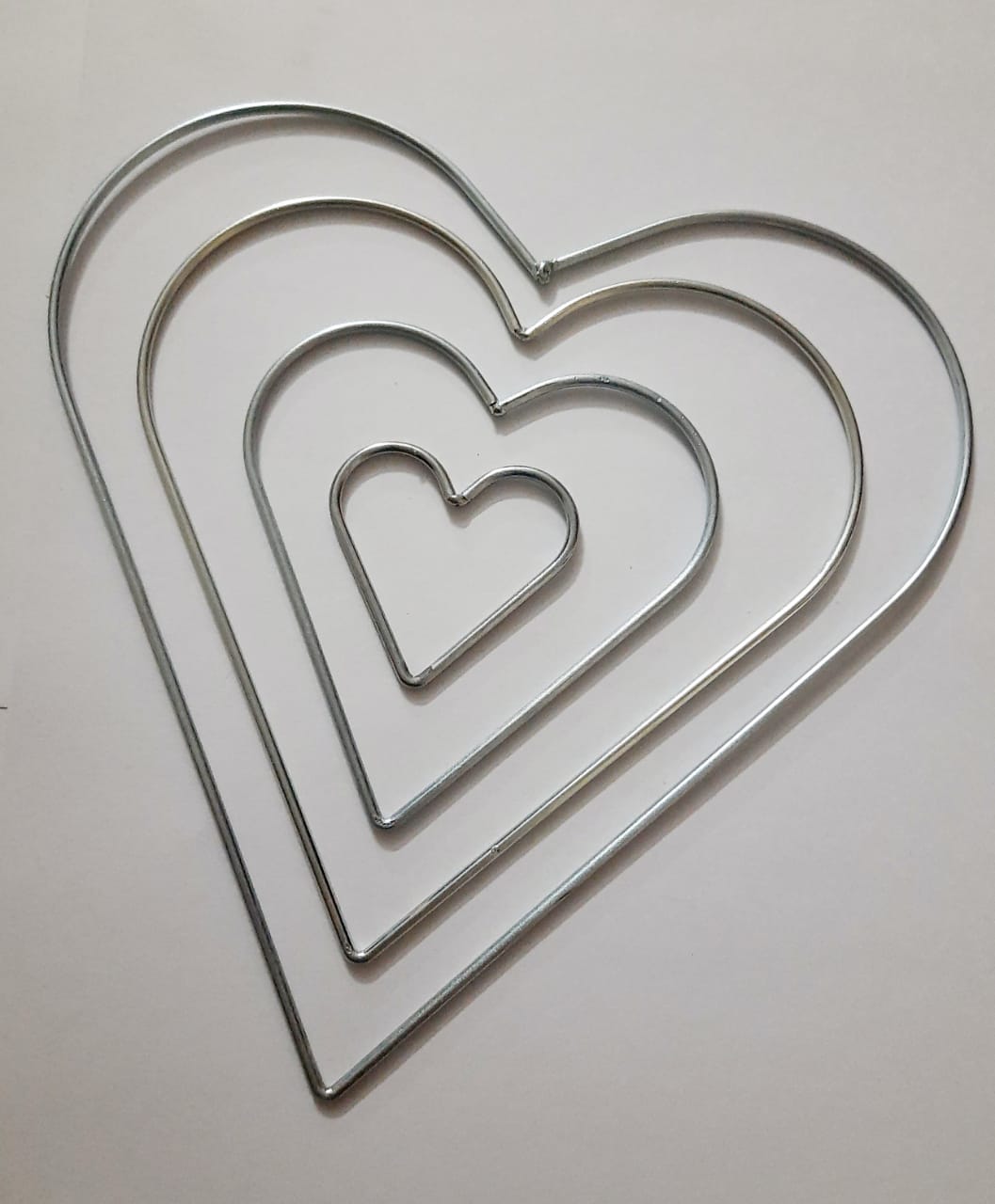 Heart Shape Ring craftwork/Metal Rings for Dream Catchers/Steel Ring for Crafts - Set Of different Shape