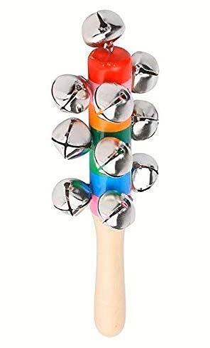 Wooden Rattle with Gungroos Bells