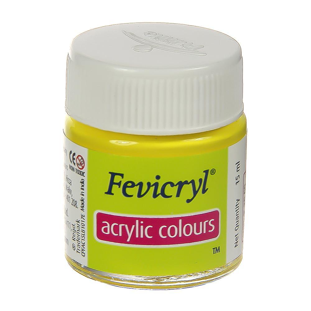 Fevicryl Acrylic Colors- Lemon Yellow Fabric Glue & Adhesives