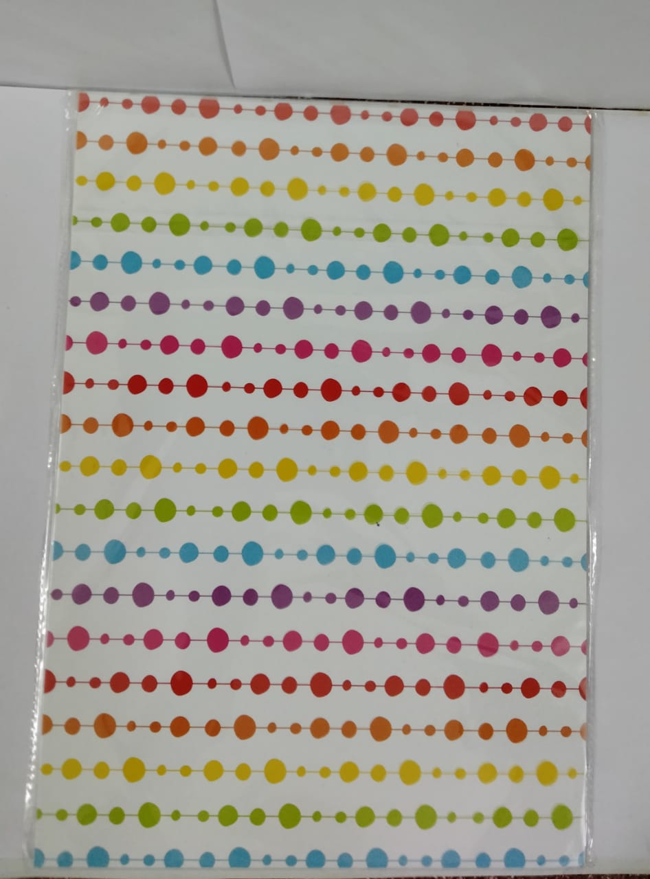 Craft Paper Sheets A4 with Single Side Decorative Pattern- model -23