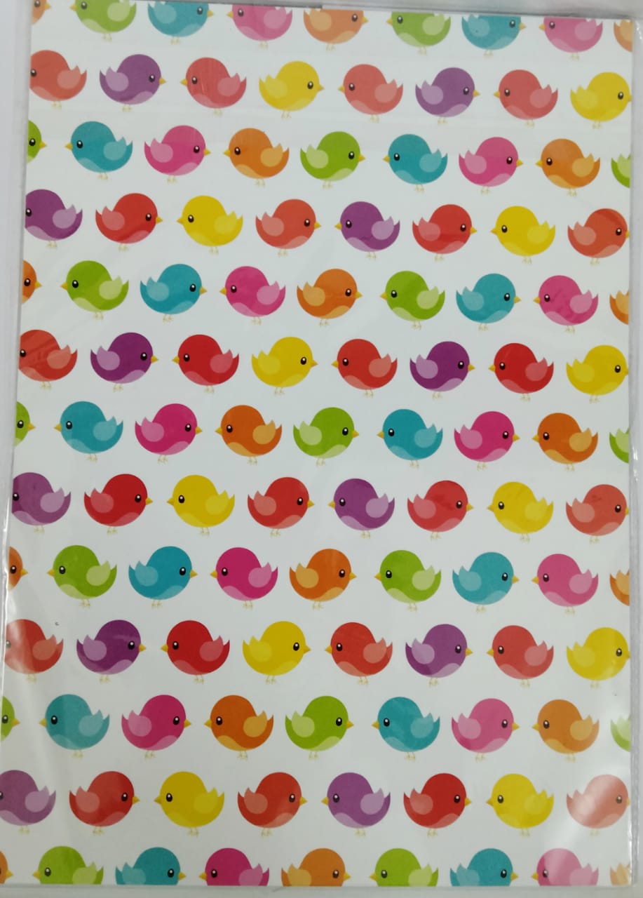 Craft Paper Sheets A4 with Single Side Decorative Pattern- model -8