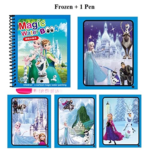 Magic Water Color Book , Set of 1 Book and 1 Pen