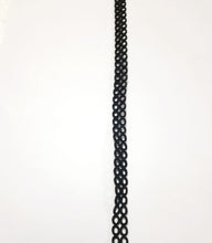 Load image into Gallery viewer, Fancy Black Cord/ Neck Band/ Neck Leather Rope- 1 Meter
