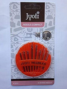 Jyoti Needle Compact (30Needles)/jyoti Hand Sewing (Embroidery Ball Point Twin Pointed Sharps