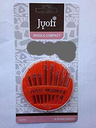 Jyoti Needle Compact (30Needles)/jyoti Hand Sewing (Embroidery Ball Point Twin Pointed Sharps
