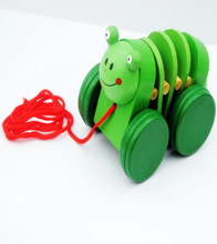 Load image into Gallery viewer, Handmade Wooden Caterpillar Toy-1 Piece
