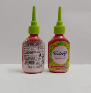 Fevicryl 3D Outliners - Red Fabric Glue & Adhesives