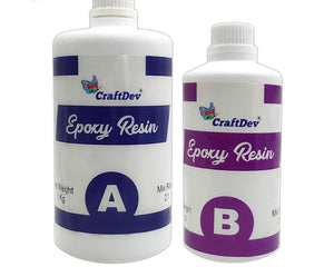 Resin and Hardner - Crystal Clear UV Resistant| Long- Lasting| Smooth Finish| All Surface |Easy to Use |Non-Toxic Epoxy Art Resin Formula
