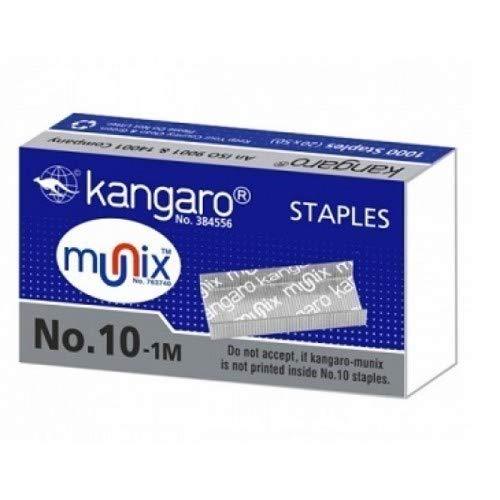 Kangaro Aris 10 Stapler With 5 Pkt Munix Staple Pin No-10 Stationery Products