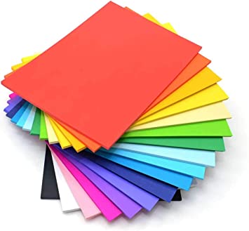 Varnish Paper Assorted Coloured for Crafts Decoration, printing, Sketch, Cutting Paper, 20 Sheets