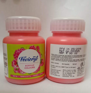 Fevicryl Acrylic Colors -Vermilion 100Ml Fabric Glue & Adhesives