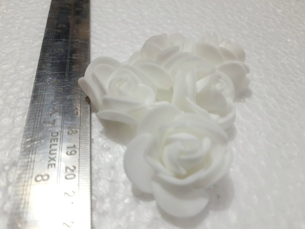 Foam Flower - White Pack of 5
