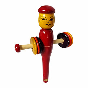 Whistle Wooden Plate Rattle