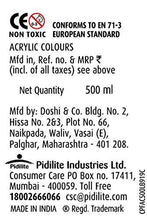 Load image into Gallery viewer, Fevicryl Acrylic Colors - White 500Ml Fabric Glue &amp; Adhesives
