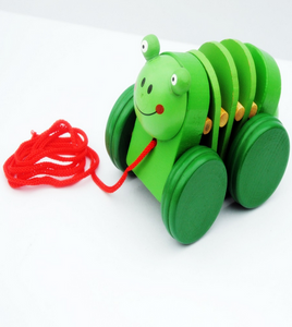 Handmade Wooden Caterpillar Toy-1 Piece